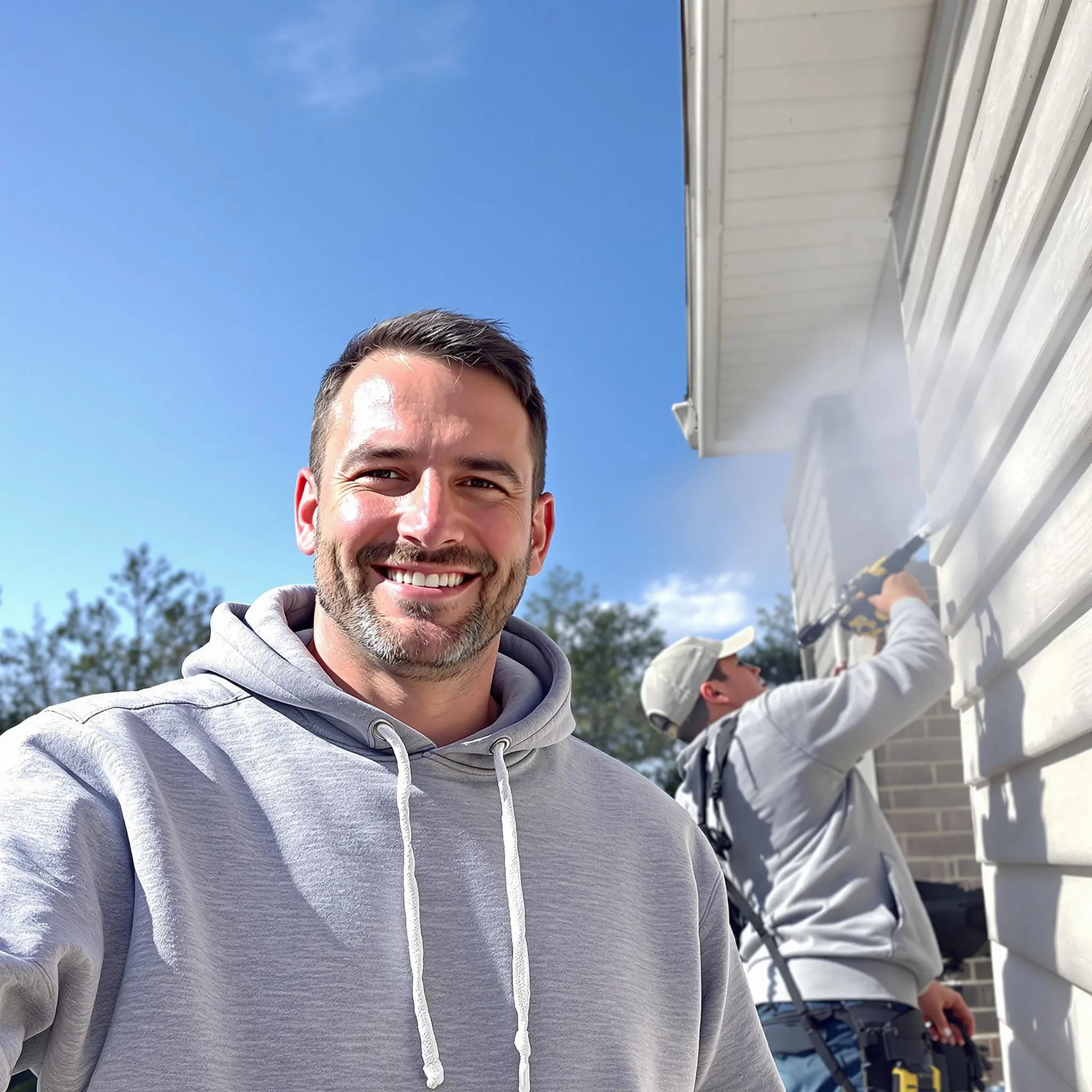 The Streetsboro Power Washing team.